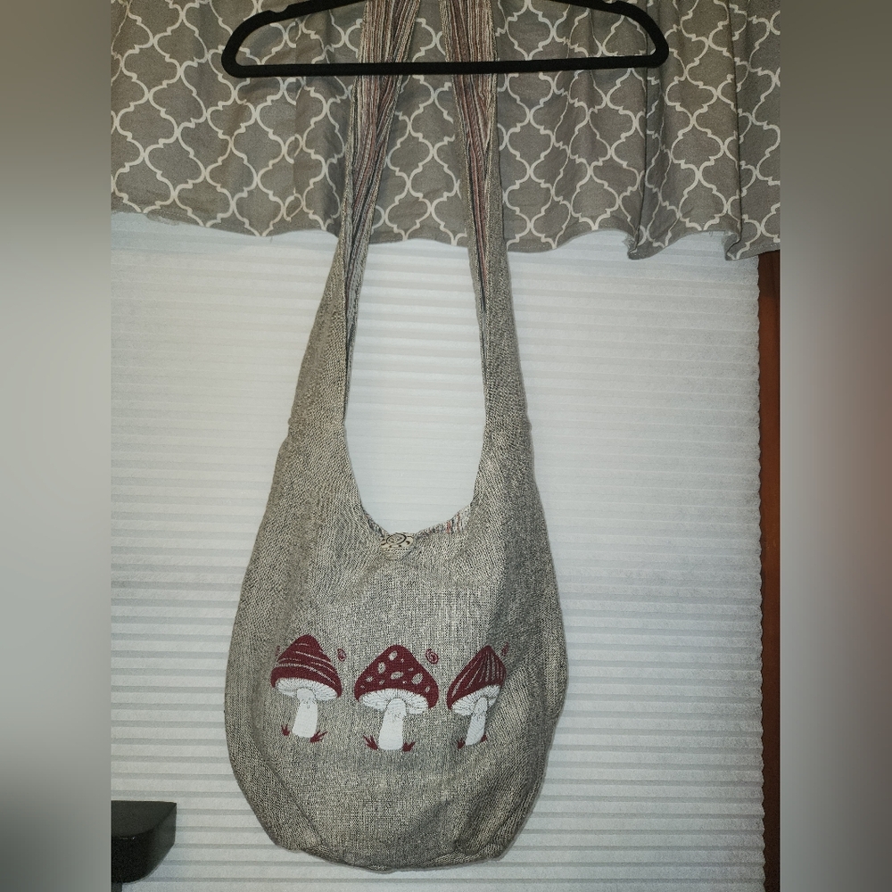 Boho Crossbody Mushroom Design Purse